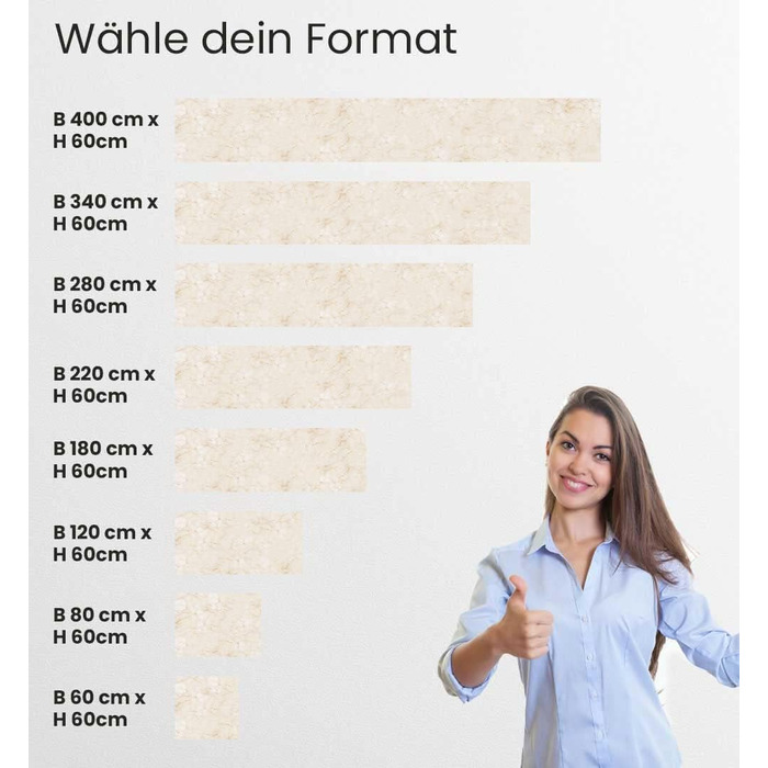 Самоклеючий кухонний фартух - матовий, жорстка плівка-бризкозахисний матеріал як доступна альтернатива склу, легке встановлення та очищення - висота 60 см - Дизайн Кам&39яна стіна чорного кольору 80 x 60 см (Бежевий мармур 02, Ш 340 см x В 60 см, 0,2 мм)