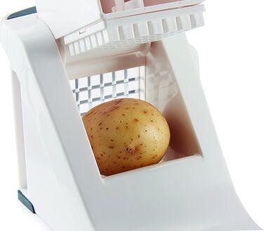 Слайсер для картоплі фрі, білий, картопля фрі та овочева нарізка, гарантія 5 років, 910025