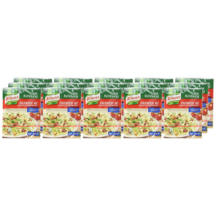 Заправка для салату Knorr в італійському стилі, 15 шт. (15 x 5 x 30 мл) 8 г (75 шт.)