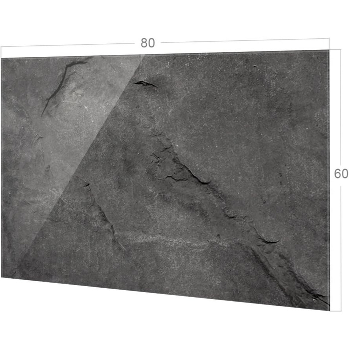 Скляний кухонний фартух від бризків 80 х 60 см GRAZDesign