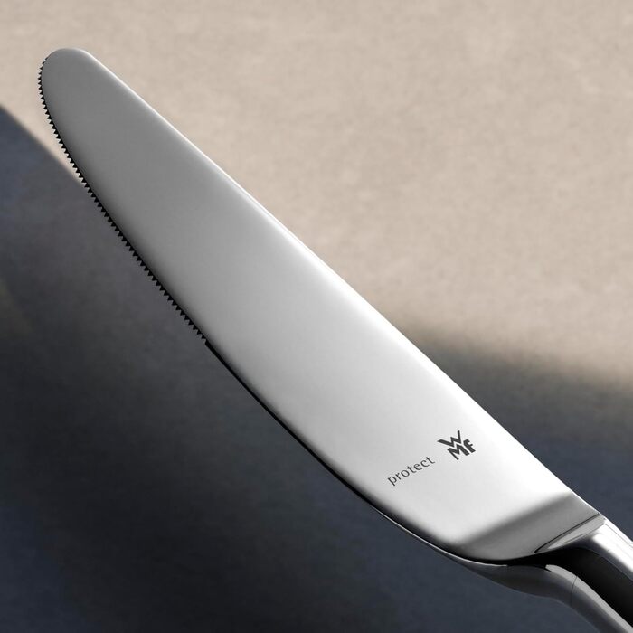 Набір столових приборів WMF Sentic для 12 осіб, 66 предметів посуду, ергономічний, захист Cromargan, можна мити в посудомийній машині, ковані обідні ножі, коробка для столових приборів 1270006341