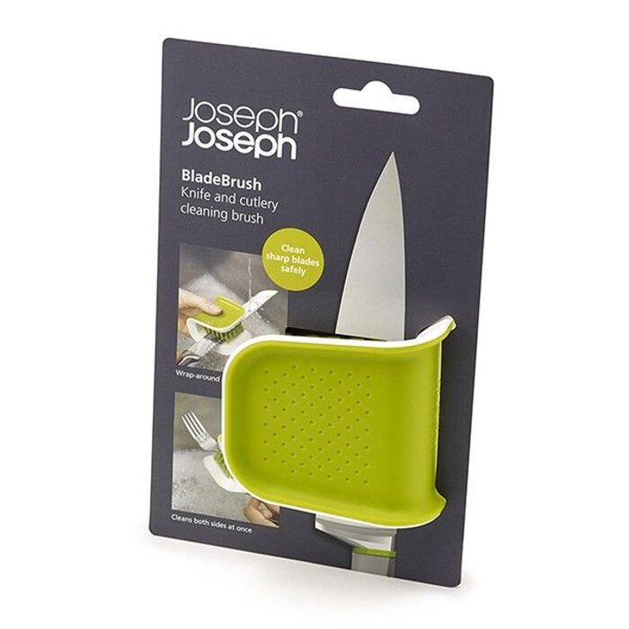 Щітка для чищення ножів та столових приборів Joseph Joseph Cleaning & Organisation, зелена, 8,0 х 7,6 х 5,2 см