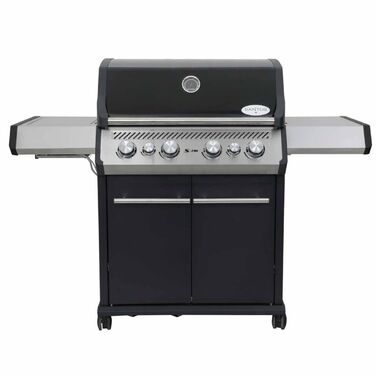 Газовый гриль SANTOS S-418 Black, с боковой и задней горелкой, черный 900297 Код: 010957