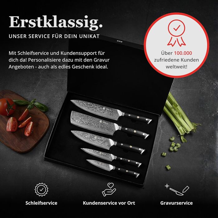 Кулінарний набір ножів з дамаської сталі Sycamore, 6 предметів 67 шарів, ядро з VG10, твердість 60 2 HRC, ручки з клена, хлібний ніж із серрейторною заточкою, магнітний тримач для ножів, професійні кухонні ножі для точного нарізання (Елітна кухня)