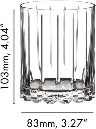 Набір келихів Riedel Double Old Fashioned, 2 шт., для коктейлів, кришталь, можна мити в посудомийній машині - 6417/07