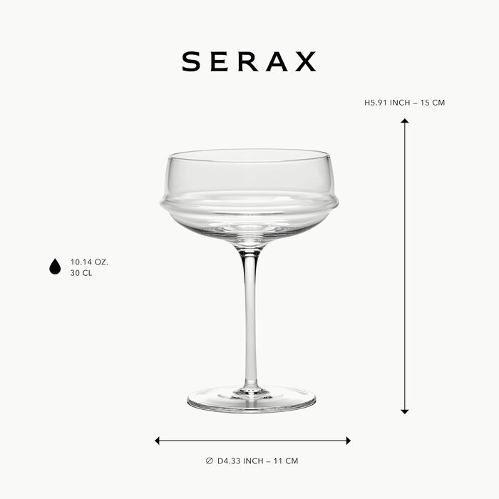 Елегантні келихи для білого вина 4 шт 400 мл Serax