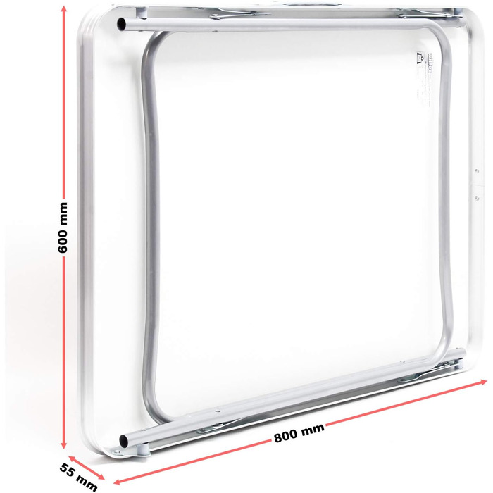 Складной кемпинговый стол 80 x 60 x 70 см Wiltec