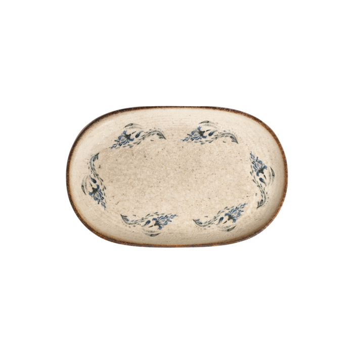 Тарелка овальная ID Fine Voyage Navy magnus 28X18 см 20001-143028