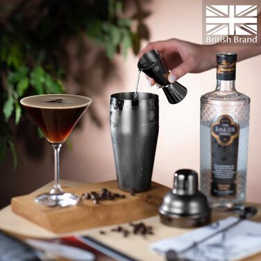 Набір для приготування коктейлів чорний Rusty Barrel