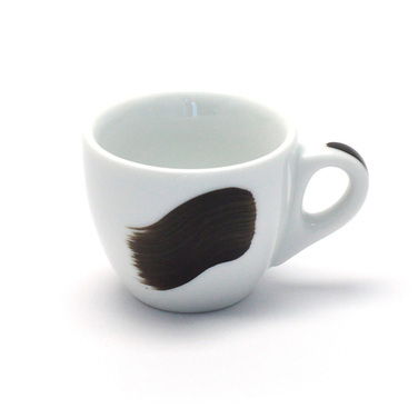 35184 Чашка espresso 75 мл Black stroke A 'Verona Millecolori Hand Painted Single Brush stroke A Bla