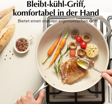 Сковорода з кришкою, керамічна 28 см Redchef