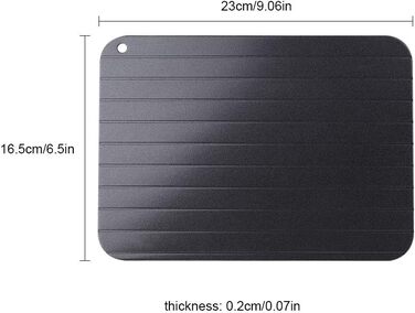 Дошка для розморожування 23 x 16,5 см чорна Garsent