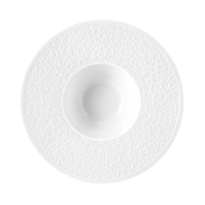 Тарілка для макаронів глибока рельєфна 26,5 см, біла Nori-Home Seltmann Weiden