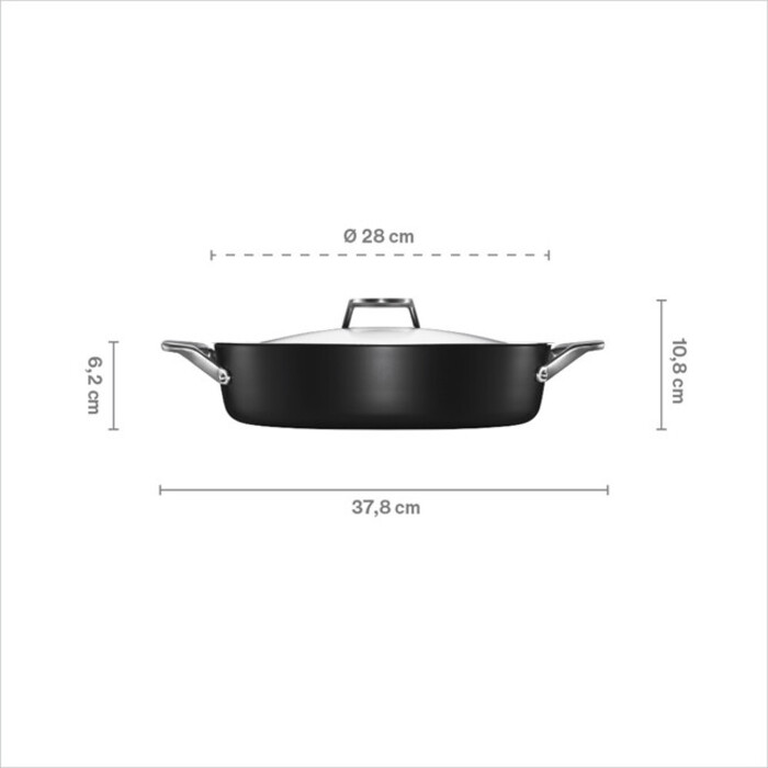 Сотейник з кришкою Fiskars Taiten 28 см (1066950)