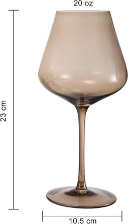 Набір кольорових кришталевих келихів для вина 5 шт 590 мл Khen