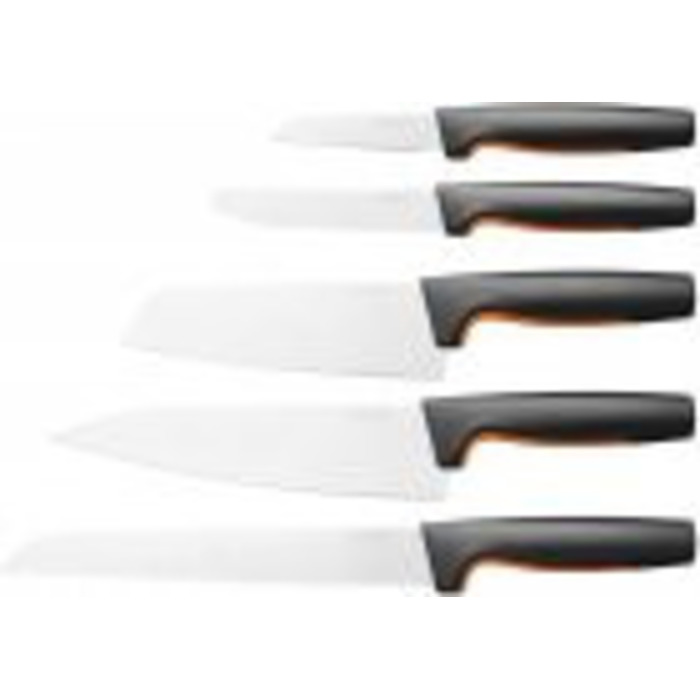 Набор ножей Fiskars Functional Form с черной подставкой 5 шт. (1057554)