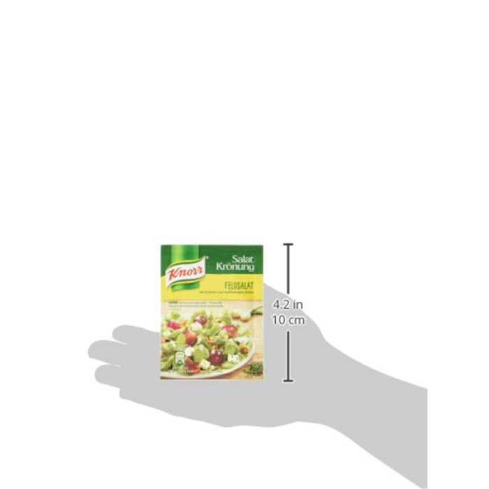 Заправка для салату Knorr з кроповими травами для смачної заправки для салату з натуральними інгредієнтами* 5 x 3 порції 15 шматочків кропових трав (салат баранячий, 15 x 5 x 8 г)