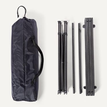 Кемпинговый черный стол Amazon Basics