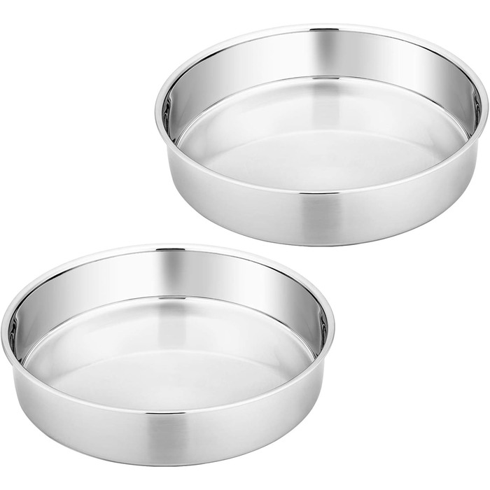 Форма для випікання кругла 20 см, набір 2 предмети, нержавіюча сталь Homikit