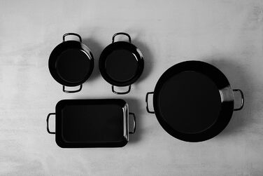 Сковорода 37 x 22 см, чорний Riess