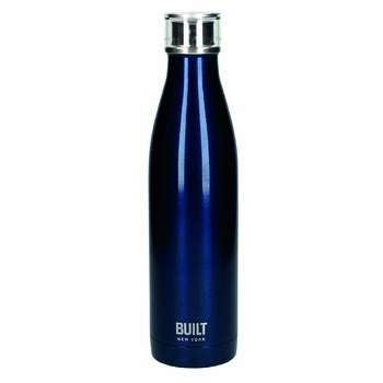 Бутылка металлическая Built, с двойными стенками, синяя, 740 мл
