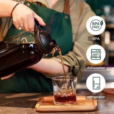 Глечик скляний з кришкою 2 шт 1,8 л Liuruiyu