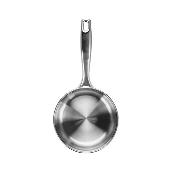 Ківш Fissman ABSOLUTE PRO 16x7,5 см / 1,5 л зі скляною кришкою нержавіюча сталь (5544)