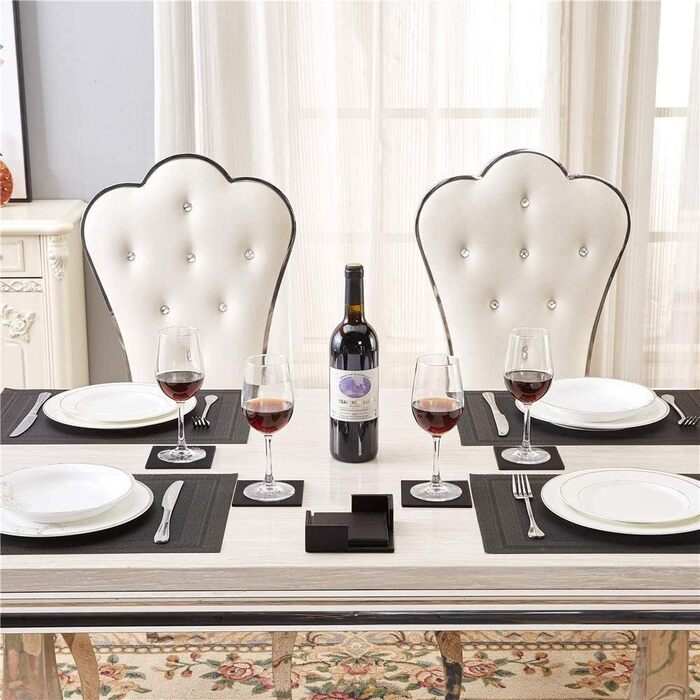 Набір підставок для напоїв із 6 штук з екошкіри RICHSUM