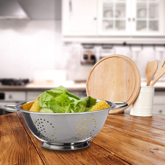 Кухонная сито-дуршлаг из нержавеющей стали 28 см Relaxdays