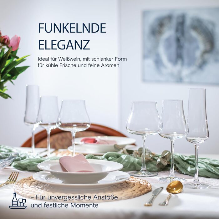 Набір келихів для білого вина 6 шт 370 мл BOHEMIA CZECH REPUBLIC