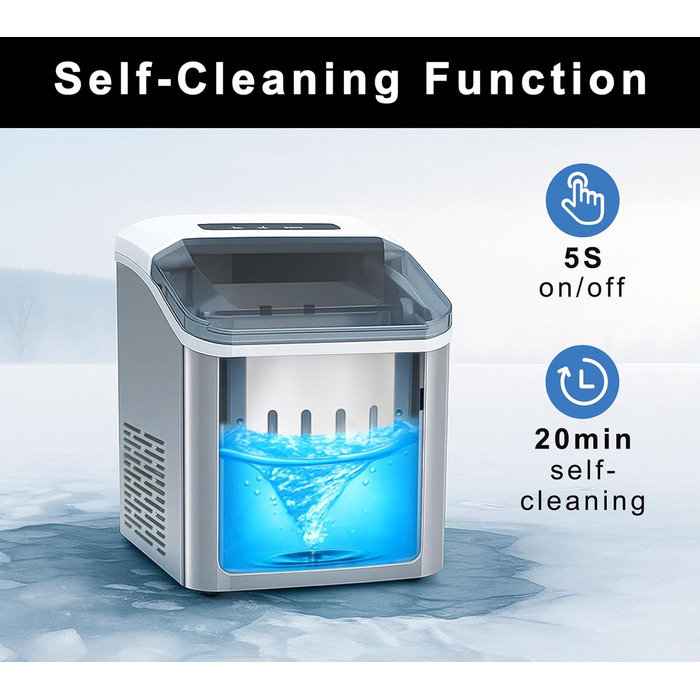 Льодогенератор з функцією автоочищення 1,3 л iTOMA