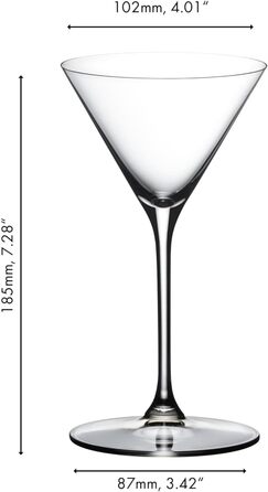 Келих для Мартіні/Коктейлів Grape - набір з 2 шт., кришталеве скло, можна мити в посудомийній машині - 6424/77