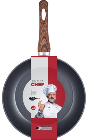 Сковорода Bravo Chef классическая 22 см. (6815597)