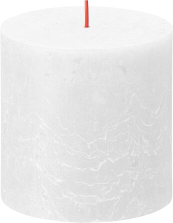 Свічка Bolsius Rustic Pillar XXL - 3 шт. и - 10 x 10 см - Декоративні побутові свічки - Час горіння 62 години - Без запаху - Містить натуральний рослинний віск - Без пальмової олії (Біла)