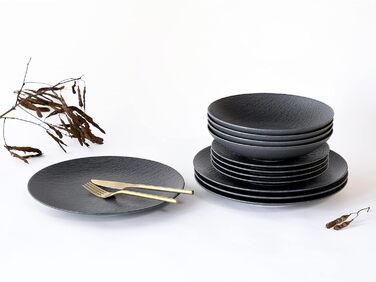 Серія Slate чорний, набір посуду, 16 предметів (стиль обіднього сервізу 1), 20539