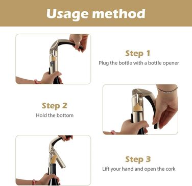 Штопор для бутылок шампанского и вин Kisbeibi