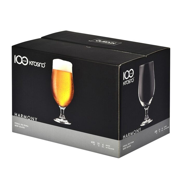 Набор элегантных бокалов для пива 480 мл Krosno