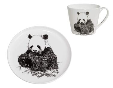 Кухоль 450 мл з тарілкою 20 см Панда Maxwell & Williams