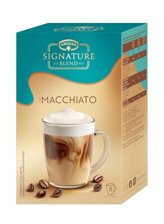 Растворимый кофе Macchiato в складной упаковке, 144 г Signature Blend KRÜGER