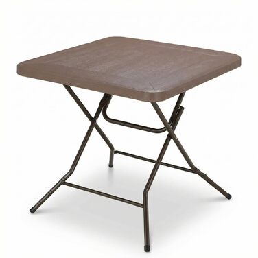 Розкладний стіл 80x80x74 см коричневий LIFERUN
