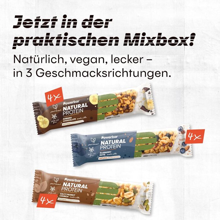 Натуральний протеїновий батончик - - - веганський протеїновий батончик - без пальмової олії - натуральні інгредієнти (Мультисмак, 12 x 40 г)