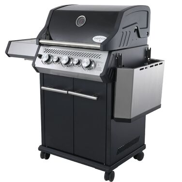 Газовый гриль SANTOS S-318 Black, с боковой и задней горелкой, черный 900273 Код: 010952