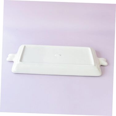 Керамический сервировочный поднос с узором кролика 35,5 х 15 см BAZEITFLOW