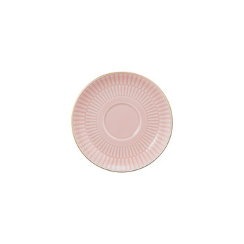 Блюдце комбинированное 12 см, розовое с золотистым ободком Amina Rose Goldrand Seltmann Weiden