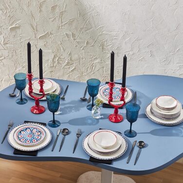 Элегантная посуда на 6 человек, набор из 24 предметов в неподвластном времени дизайне