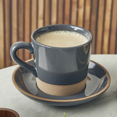 Чашка 340 мл, сіра, Kava Dark Grey Stoneware, GenWare