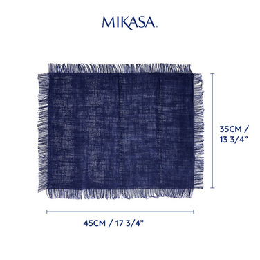 Набір плейсматів Mikasa Blue, джут, 45 х 35 см, 2 пр.