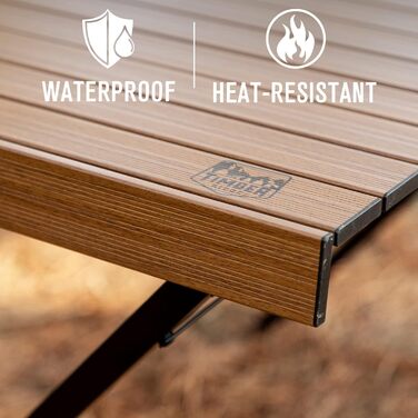 Складной кемпинговый стол 108x71 см коричневый TIMBER RIDGE