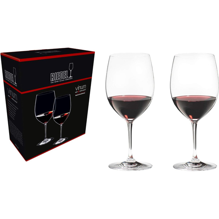 Бокалы для красного вина 0,6 л, набор 2 предмета, Vinum Riedel