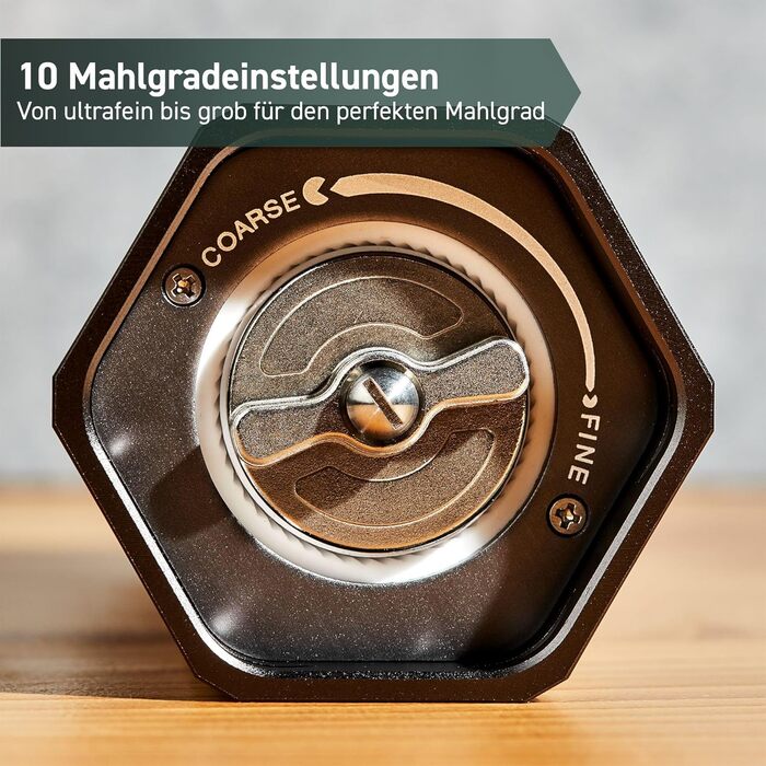 Мельница для перца 24 см черная HexClad